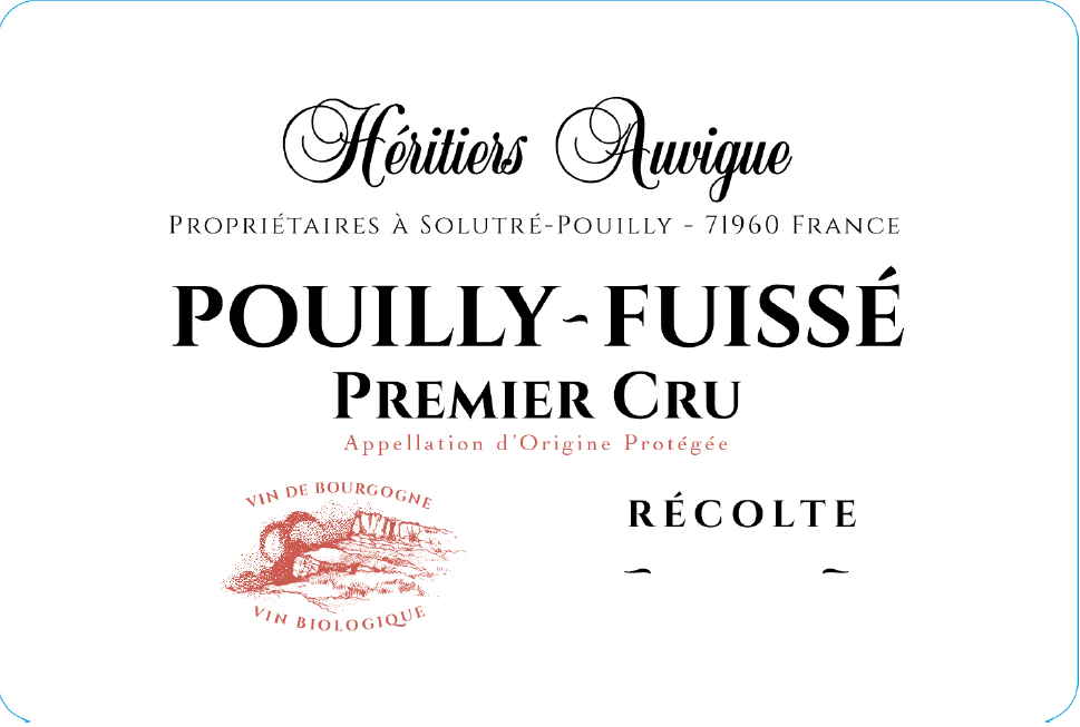 [Auvigue] Pouilly-Fuissé 1er Cru Héritiers Auvigue 2020