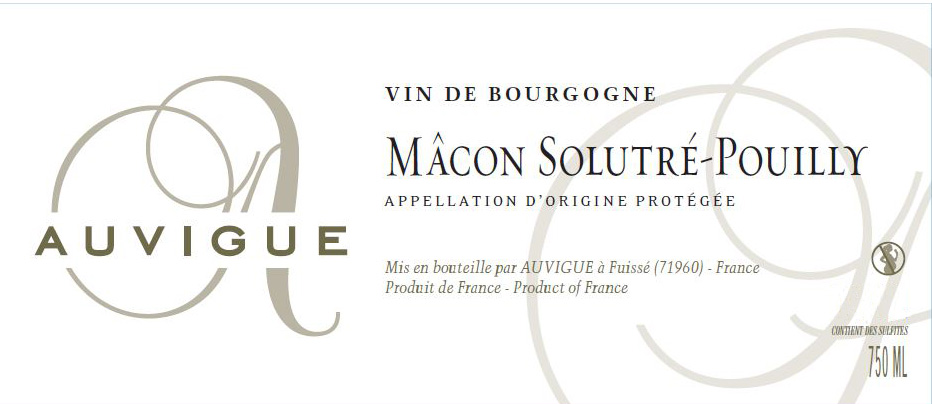 [Auvigue] Mâcon Solutré-Pouilly 2022